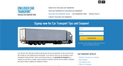 Desktop Screenshot of enclosedcartransport.net